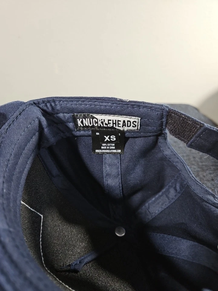 Gorra con tirantes Knuckleheads parche bandera de Estados Unidos azul marino talla XS extra pequeña Foto 4 de 4