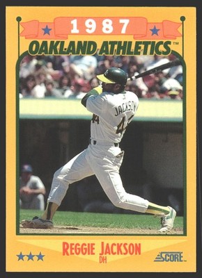 Reggie Jackson #504 1988 Score Oakland Athletics