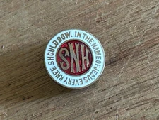 HNS Lapel Button Holy Name Society In The Name Of Jesus Every Knee Should Bow