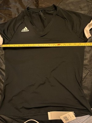 Women s Adidas Quickset Jersey Top Black New