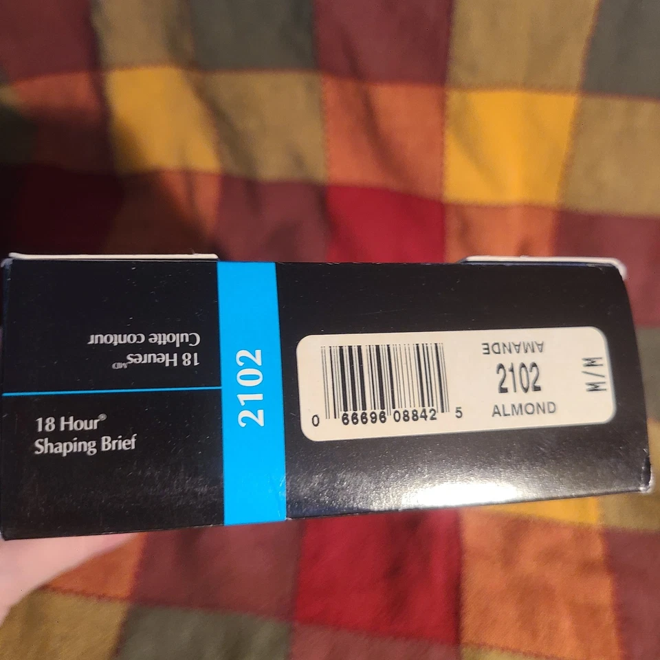 Playtex 18 Hour Firm Control Satin & Lace Brief Girdle #2102 Medium Beige NIP — 第 3/4 张图片