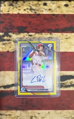 2024 Bowman Draft - Chrome Prospect Autographs Carson DeMartini #CPA-CD...