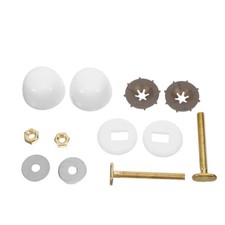 2 Sets Toilet Floor Screws for Base Nut and Bolt Replacement Caps Fastener Seat