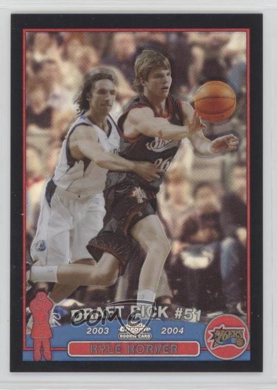 2003-04 Topps Chrome Black Refractor 301/500 Kyle Korver #153 0j53