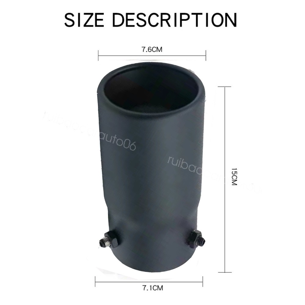 Exhaust Pipe Tip Rear Tail Throat Muffler StainlessSteel For 2004 Acura NSX-T