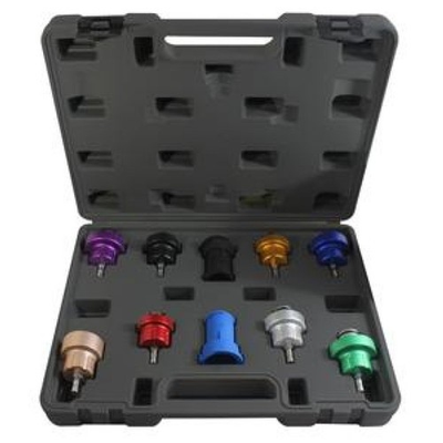 #ad #ad 10 Pc. Cooling System Pressure Test Adapter Kit $131.00