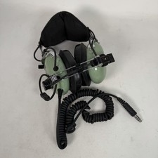 David Clark Model H10-76 Pilot Headset with Microphone Used