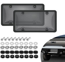 2pcs Shatterproof License Plate Covers Frames Universal Protector Frontrear Us
