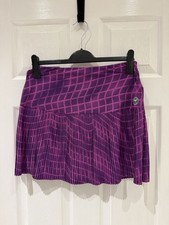 Wimbledon Official Purple Performance Grid Skort S BNWT Tennis Skirt Skort