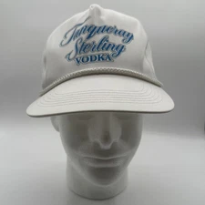 Vintage Tanqueray Sterling Vodka 80’s Cap Hat Snapback Baseball Liquor Promotion
