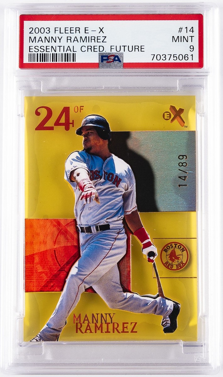2003 EX - Manny Ramirez #14 Essential Credentials Future /89 for