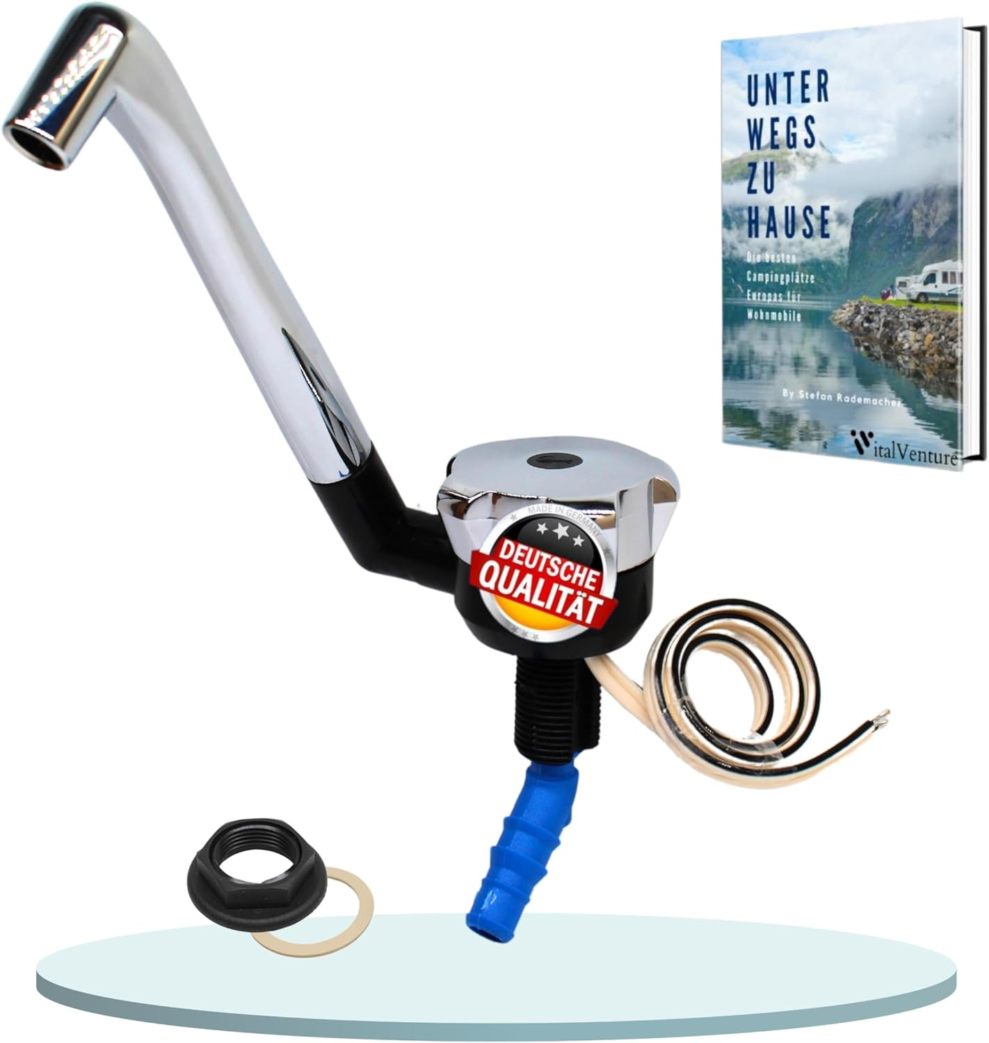 Rubinetto Comet Novo 12 V per Camper e Roulotte