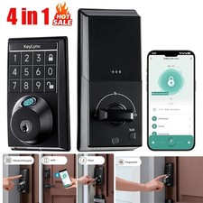 Smart Door Knob Fingerprint Door Lock Biometric Door Lock w/ Key App Control