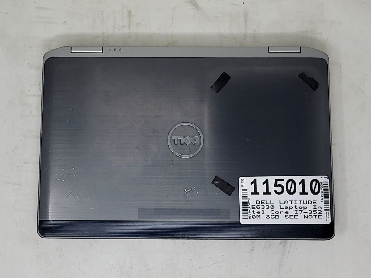DELL LATITUDE E6330 Laptop Intel Core I7-3520M 8GB SEE NOTES | eBay