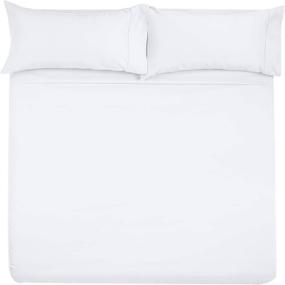 Shreem Linen Microfiber Rv Sheet Sets 72X80 Camper King White Solid - Fits