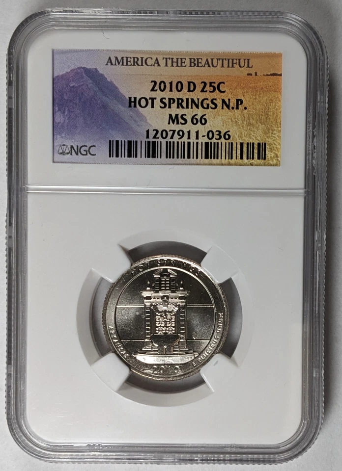 2010 P Hot Spring NP Quarter NGC MS 66 - Image 3 of 4