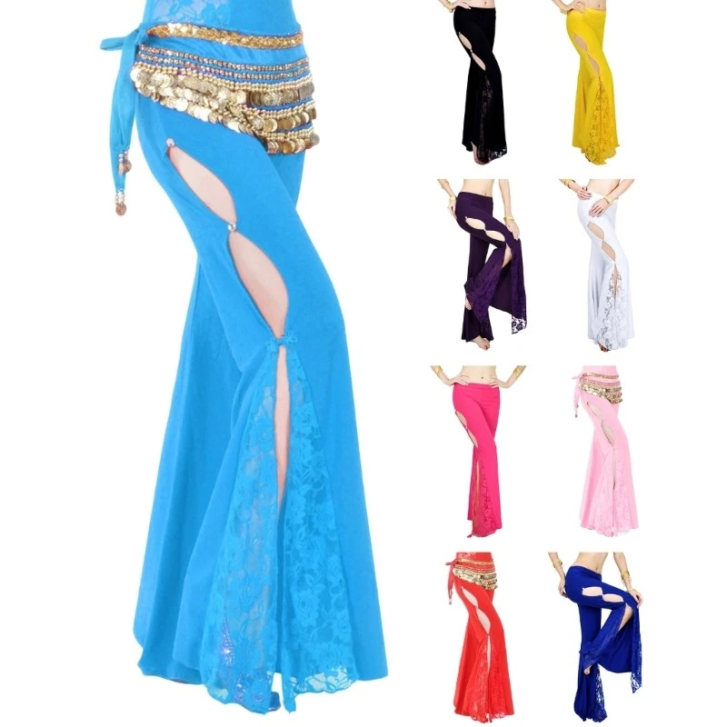 Stretchable Dance Practice Trousers Lightweight Breathable Bellydance Wear Hues