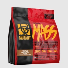 Mutant Mass Muscle Gainer High Protein Powder - 5 Lbs - Triple Chocolate
