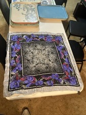 Vintage The Specialty House Square Silk floral Scarf