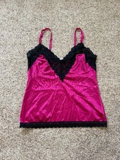 Womens Vintage Y2K 2000s Pink Babydoll Fairy Coquette Camisole Lingerie Size M