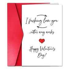 Funny Valentine  s Day Card for Boyfriend, Hilarious Valentines Day Card for H...
