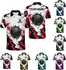 Personalized Name Bowling Polo Shirt 3D for Men and Women Bowling Shirt