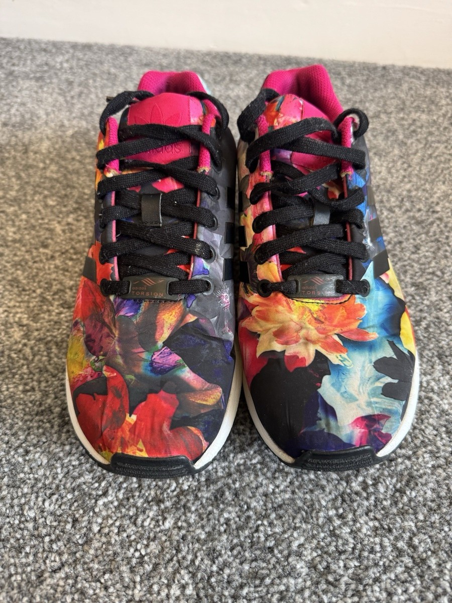 Adidas Trainers Womens ZX Flux Floral UK 6 | eBay UK