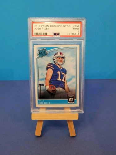 🔥Josh Allen 2018 Donruss Optic [Base Rated Rookie] RC #154, PSA 9