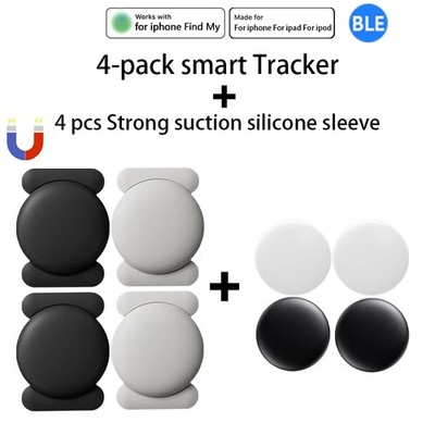 4 GPS Smart Tag for Apple Find My Tracker Magnetic Suction with Silicone Case