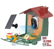 Smart Bird Feeder with Camera Outdoor: Solar Birdfeeder Cam for Outside Garden