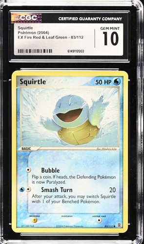 Squirtle graded CGC 10 for sale on eBay