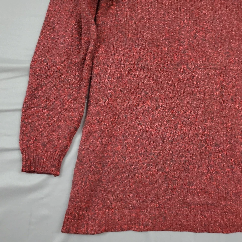Suéter Lane Bryant Mujer Talla 10/12 Manga Larga Pullover Tejido Rojo Foto 3 de 4