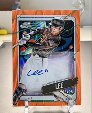 2024 Topps Cosmic Chrome - Autographs Jung-Hoo Lee #CCA-JL Orange Galactic /25