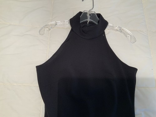 Belle Badgley Mischka Size 2 Floor Lengh Black Lined Dress