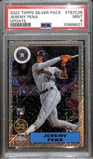 2022 Topps Silver Pack Update Mojo Rookie Jeremy Pena PSA 9
