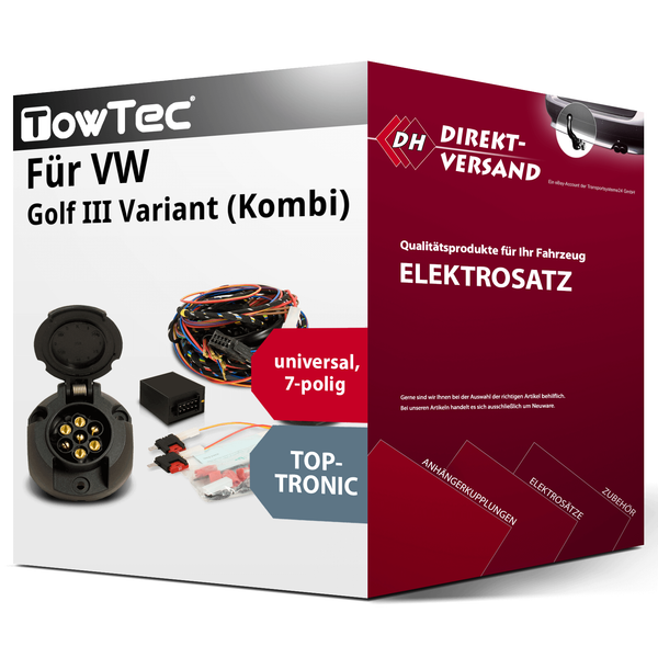 für VW Golf III Variant (Kombi) Typ 1H5 Elektrosatz 7Polig Universell Esatz-image