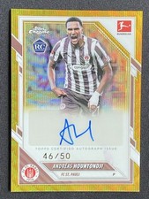 Andreas Hountondji 2025-26 Topps Chrome Bundesliga Gold Wave Auto RC /50 #BA-AH