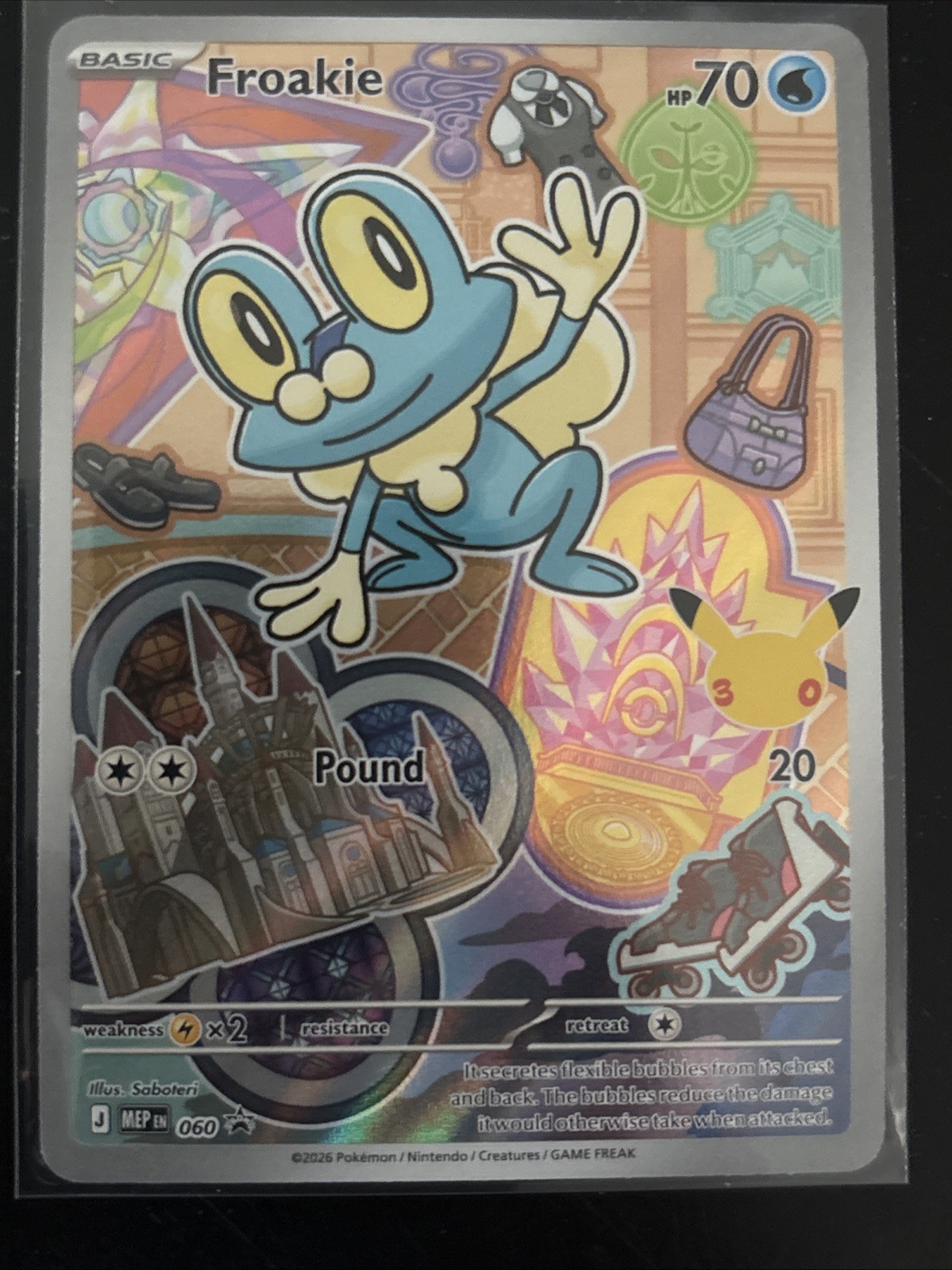 Pokemon Froakie Mega Evolution Black Star Promos #60 Holofoil Near Mint English