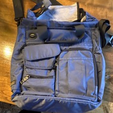 Blue Padded Nylon Laptop Shoulder/Messenger Bag Carry Case, Universal, Solid