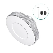 Aluminum Alloy Handwheel 80mm OD 25mm Bore Hand Wheel for Lathe, Silver New @