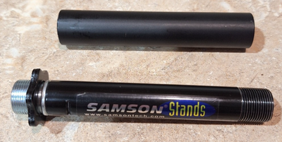 #ad Samson Desktop Microphone Stand 4.5quot; Metal Steel W Aluminum Cover Male Ends $20.00