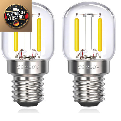LED Fridge Lamp E14 T22 2W Cool White 200LM 230