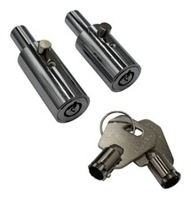 Parking Bollard Post Lock Replacement Plug Lock In 54mm & 61mm Length 2 Keyed