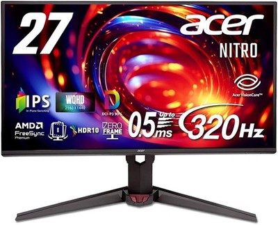 Acer Nitro XV270UF3bmiiprx Top 320Hz Gaming Monitor 27'' WQHD 2560x1440 dpi 0,5ms