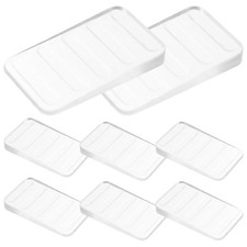 8 Pcs Toilet Plastic Shims Clear Table Wedges Leveler Accessories