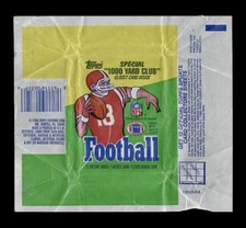 1986 Topps Football Wax Pack Wrapper Jerry Rice Rookie Year