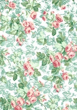 Laura Ashley Pink Rose Floral Vinyl Contact Paper Wallpaper Liner Peel Stick