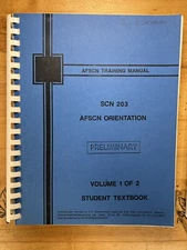 Vintage AFSCN Training Manuals - Air Force Satellite Control Network - SCN-203