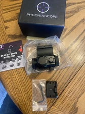 PhoenixScope Red & Green Micro Dot Sight, Switch Color, Magnifies,Button Control