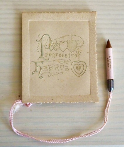 11 Vintage G Delgado Progressive Hearts Whist Score Cards Art Deco 1920s 1930s - 第 2/7 張圖片